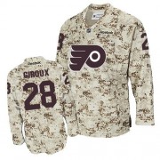 Reebok Philadelphia Flyers NO.28 Claude Giroux Men's Jersey (Camouflage Authentic)