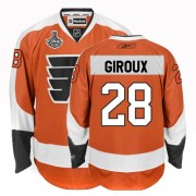 Reebok Philadelphia Flyers NO.28 Claude Giroux Men's Jersey (Orange Premier Home Stanley Cup Finals)