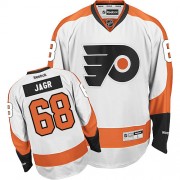 Reebok Philadelphia Flyers NO.68 Jaromir Jagr Men's Jersey (White Authentic Away)