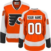 Reebok Philadelphia Flyers Women's Orange Premier Home Customized Jersey