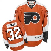 Reebok Philadelphia Flyers NO.32 Mark Streit Men's Jersey (Orange Authentic Home)