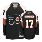 Reebok Philadelphia Flyers NO.17 Wayne Simmonds Men's Jersey (Black Authentic Third)