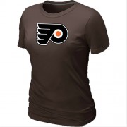 Philadelphia Flyers Women's Team Logo Short Sleeve T-Shirt - Brown