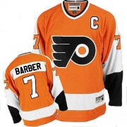 CCM Philadelphia Flyers NO.7 Bill Barber Men's Jersey (Orange Authentic Throwback)