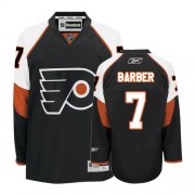 Reebok Philadelphia Flyers NO.7 Bill Barber Men's Jersey (Black Premier Third)