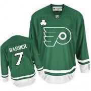 Reebok Philadelphia Flyers NO.7 Bill Barber Men's Jersey (Green Premier St Patty's Day)