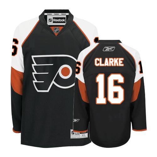 Philadelphia Flyers NO.16 Bobby Clarke Men's Jersey (Black Authentic Third)