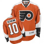 Reebok Philadelphia Flyers NO.10 Brayden Schenn Men's Jersey (Orange Premier Home)