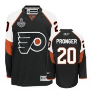 Reebok Philadelphia Flyers NO.20 Chris Pronger Men's Jersey (Black Authentic Third Stanley Cup Finals)