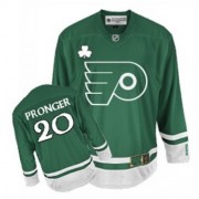 Reebok Philadelphia Flyers NO.20 Chris Pronger Men's Jersey (Green Premier St Patty's Day)