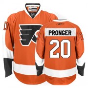 Reebok Philadelphia Flyers NO.20 Chris Pronger Men's Jersey (Orange Authentic Home)